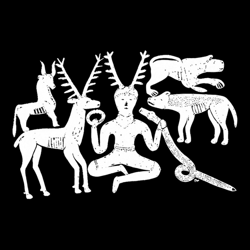 God Cernunnos And Animals From The Gundestrup Cauldron  Fitted V-Neck Tee by saterseim | Artistshot