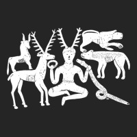 God Cernunnos And Animals From The Gundestrup Cauldron  Fitted Unisex Hoodie | Artistshot