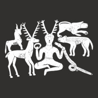 God Cernunnos And Animals From The Gundestrup Cauldron  Fitted Champion Hoodie | Artistshot