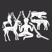 God Cernunnos And Animals From The Gundestrup Cauldron  Fitted Vintage Hoodie And Short Set | Artistshot