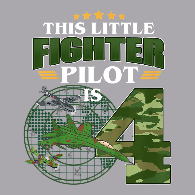 Kids 4th Birthday This Fighter Pilot Is 4 Soldier Camo Style Boys T Sh Youth 3/4 Sleeve | Artistshot