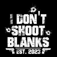 I Don't Shoot Blanks Est 2023, Promoted To Daddy, New Dad T Shirt Cropped Hoodie | Artistshot