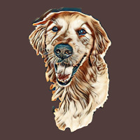 Smiling Dog On White. A Old Golden Retriever Portrait On Isolated Back Baby Beanies | Artistshot