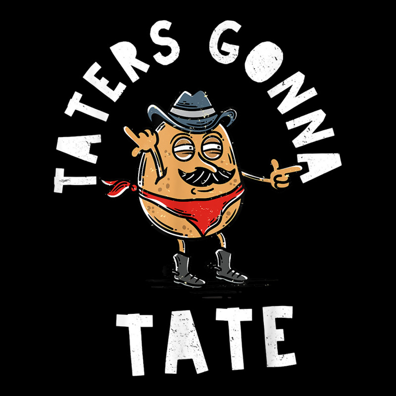 Mustache Cowboy Potato Taters Gonna Tate Funny Tate Tot Food T Shirt Adjustable Cap | Artistshot