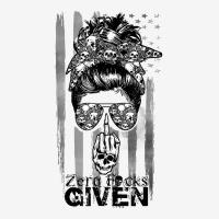 Messy Bun Skull Zero Fuck Given Halloween Usa Flag T Shirt Adjustable Cap | Artistshot