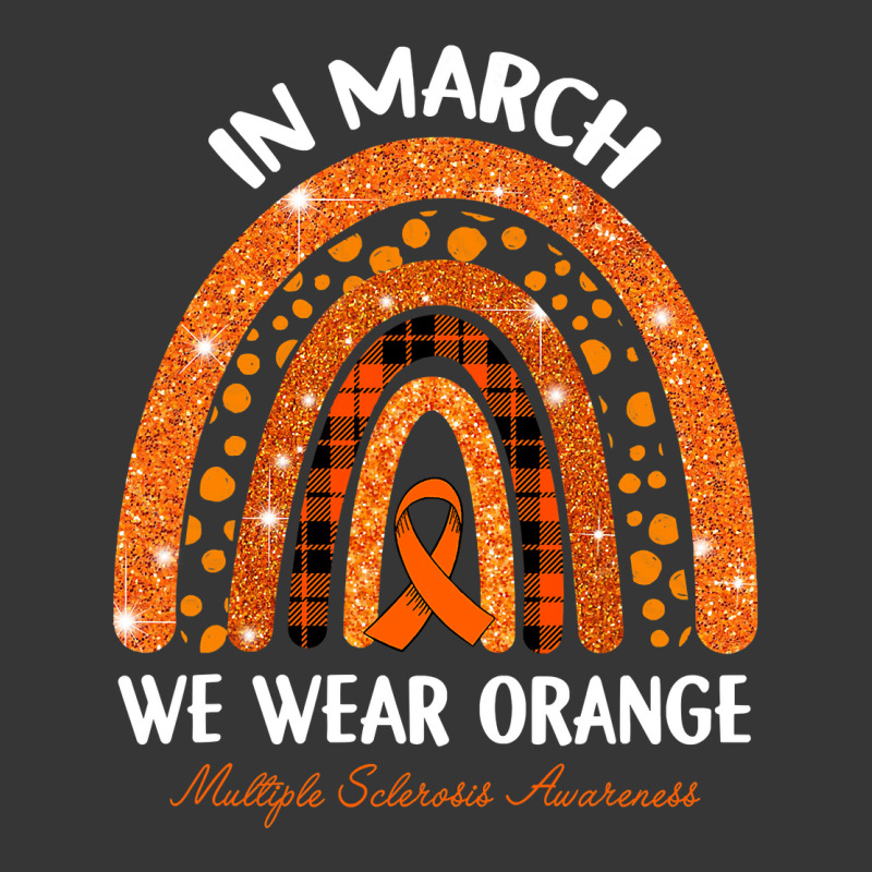 In March We Wear Orange Multiple Sclerosis Awareness Rainbow Toddler Hoodie | Artistshot