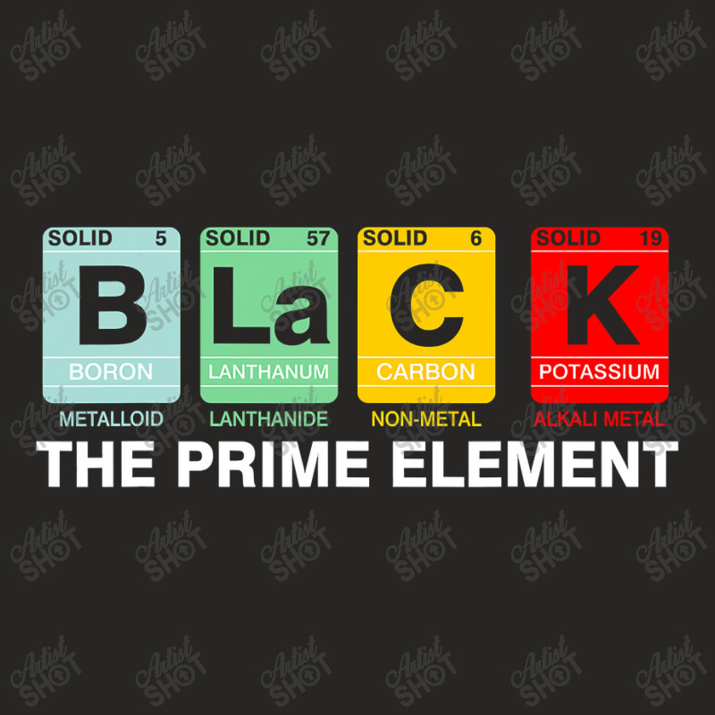 Black The Prime Element Black History Month Periodic Table Ladies Fitted T-Shirt by CUSER3772 | Artistshot