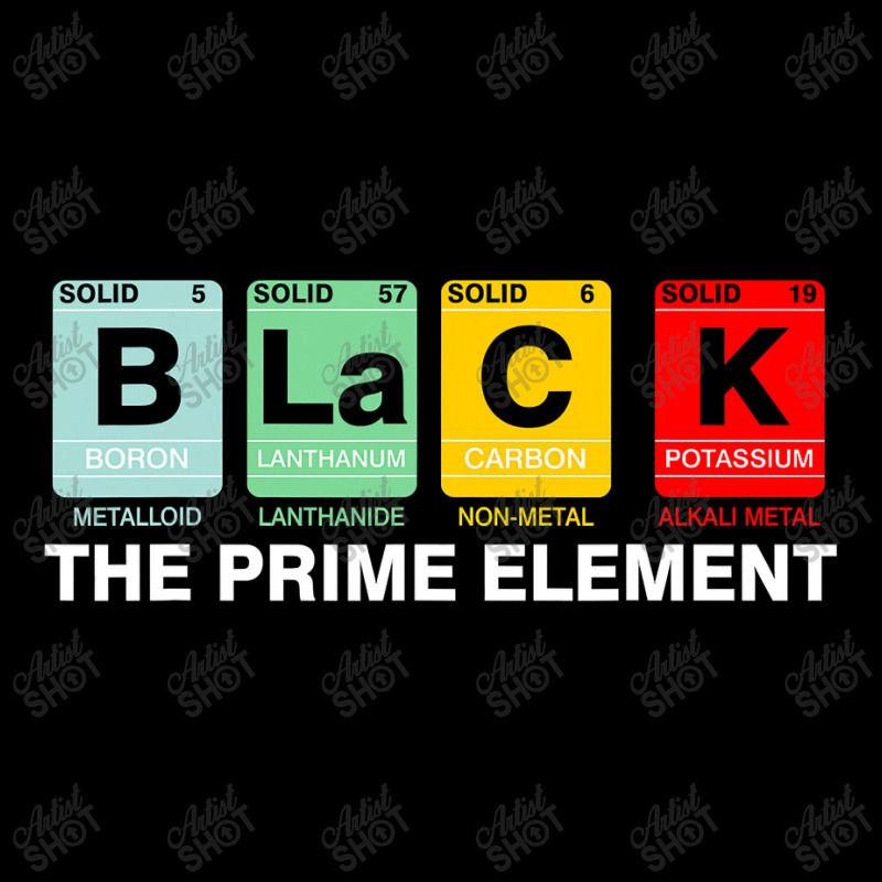 Black The Prime Element Black History Month Periodic Table Long Sleeve Shirts by CUSER3772 | Artistshot