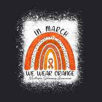 In March We Wear Orange Rainbow Multiple Sclerosis Awareness Youth Tee | Artistshot