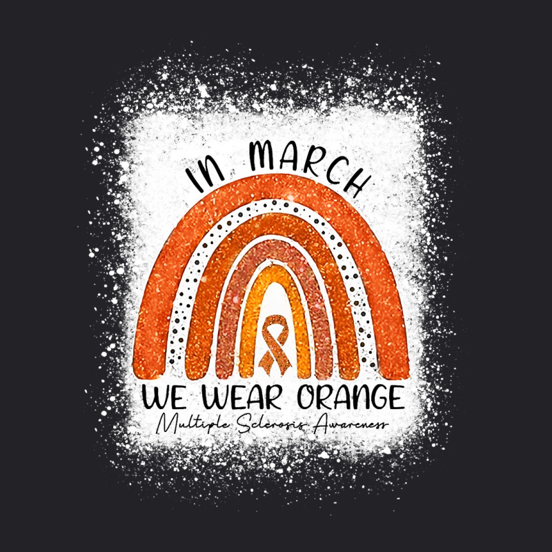 In March We Wear Orange Rainbow Multiple Sclerosis Awareness Youth Tee | Artistshot