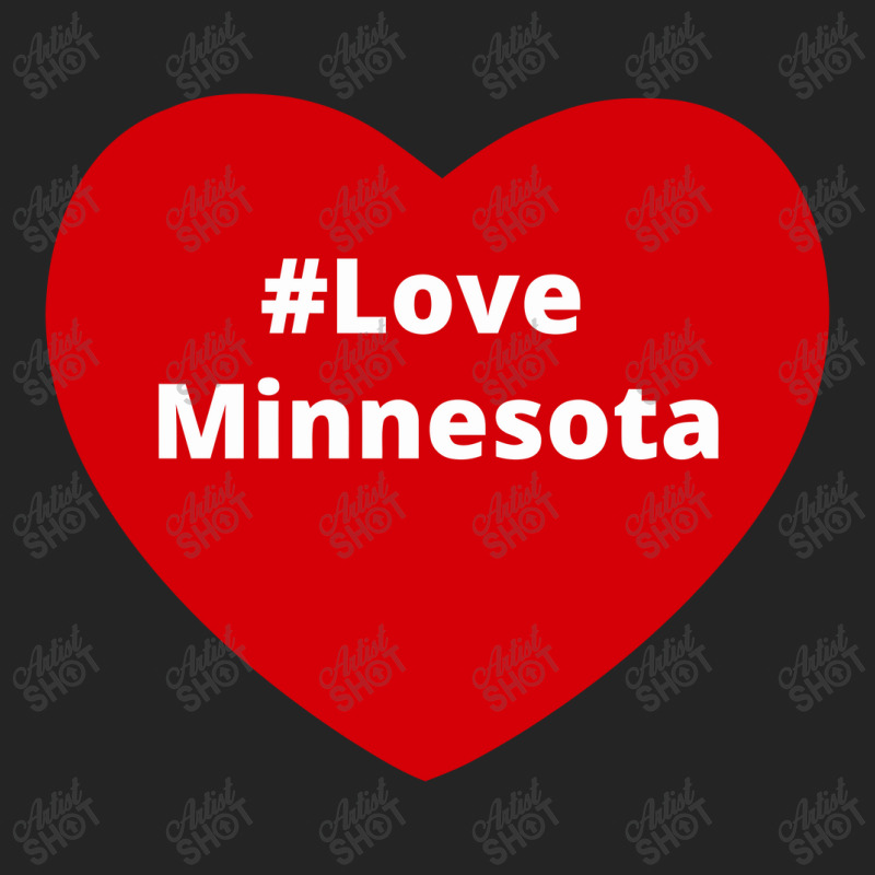 Love Minnesota, Hashtag Heart, Love Minnesota 3/4 Sleeve Shirt | Artistshot