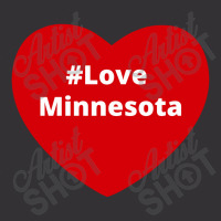 Love Minnesota, Hashtag Heart, Love Minnesota Vintage Hoodie And Short Set | Artistshot