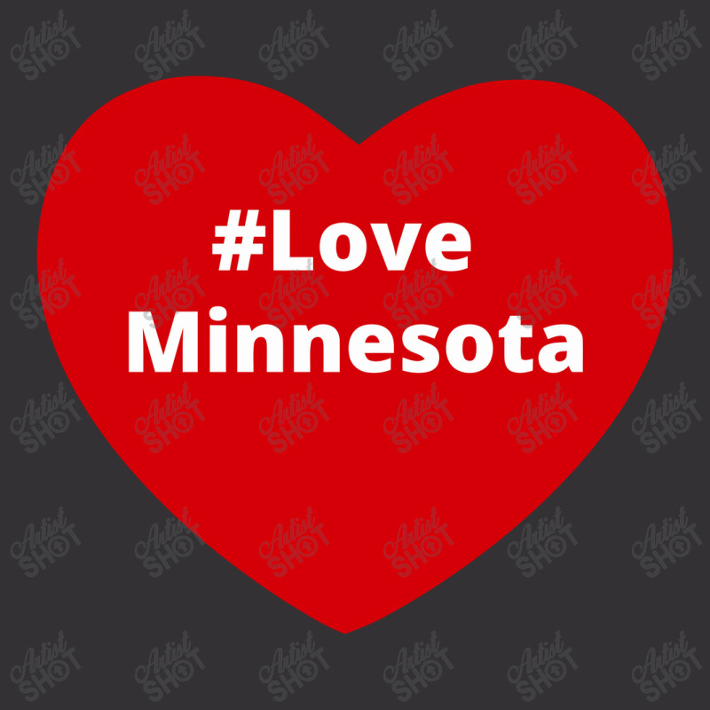 Love Minnesota, Hashtag Heart, Love Minnesota Vintage Hoodie And Short Set | Artistshot