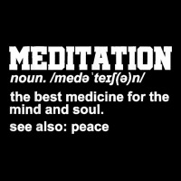 Meditation Noun Definition Meditate Relaxation Spiritual Unisex Jogger | Artistshot