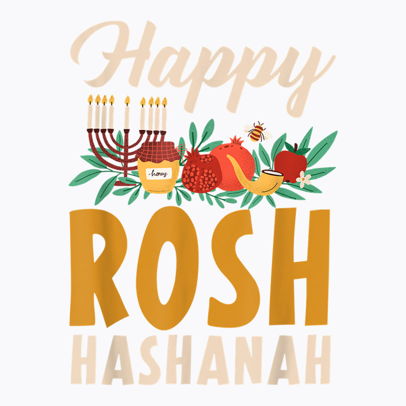 Happy Rosh Hashanah Shofar Jews Holiday Jewish New Year T Shirt T-shirt | Artistshot