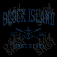 Block Island Ri Vintage Navy Crossed Oars & Boat Anchor Women's V-neck T-shirt | Artistshot