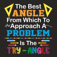 The Best Angle From Whichto Approach Funny Math Teacher Ladies Fitted T-shirt | Artistshot