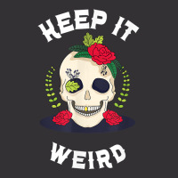 Keep It Weird – Halloween Creepy Skull Spooky Calavera T Shirt Vintage Short | Artistshot