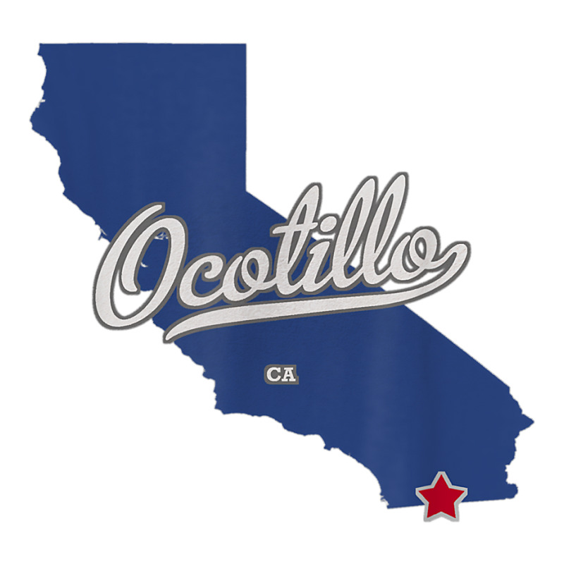 Ocotillo California Ca Map T Shirt Youth Zipper Hoodie | Artistshot