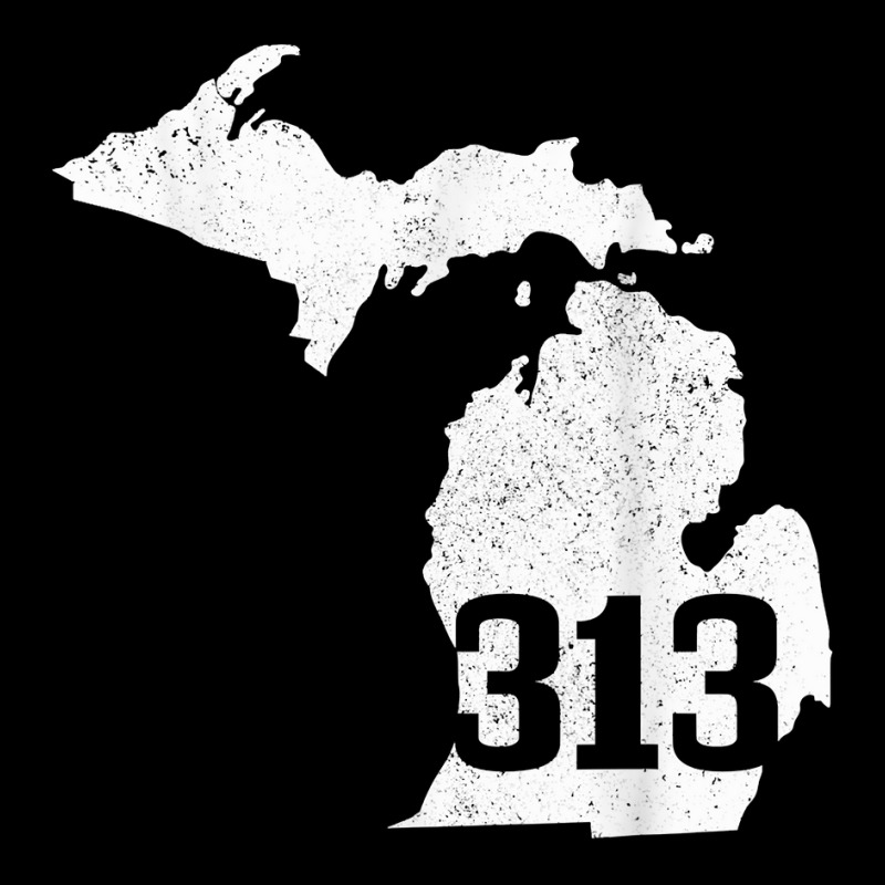 Detroit 313 Area Code Michigan Map State Pride Vintage T Shirt Toddler Sweatshirt by cm-arts | Artistshot