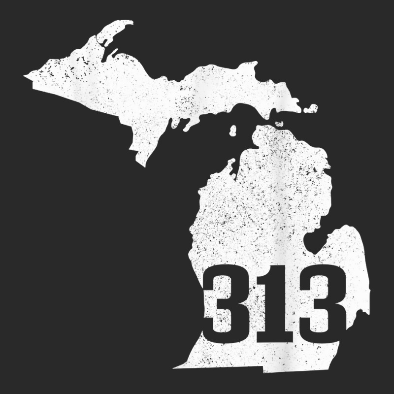 Detroit 313 Area Code Michigan Map State Pride Vintage T Shirt Toddler T-shirt by cm-arts | Artistshot