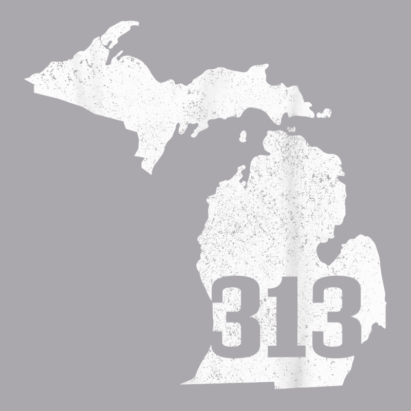 Detroit 313 Area Code Michigan Map State Pride Vintage T Shirt Youth 3/4 Sleeve by cm-arts | Artistshot