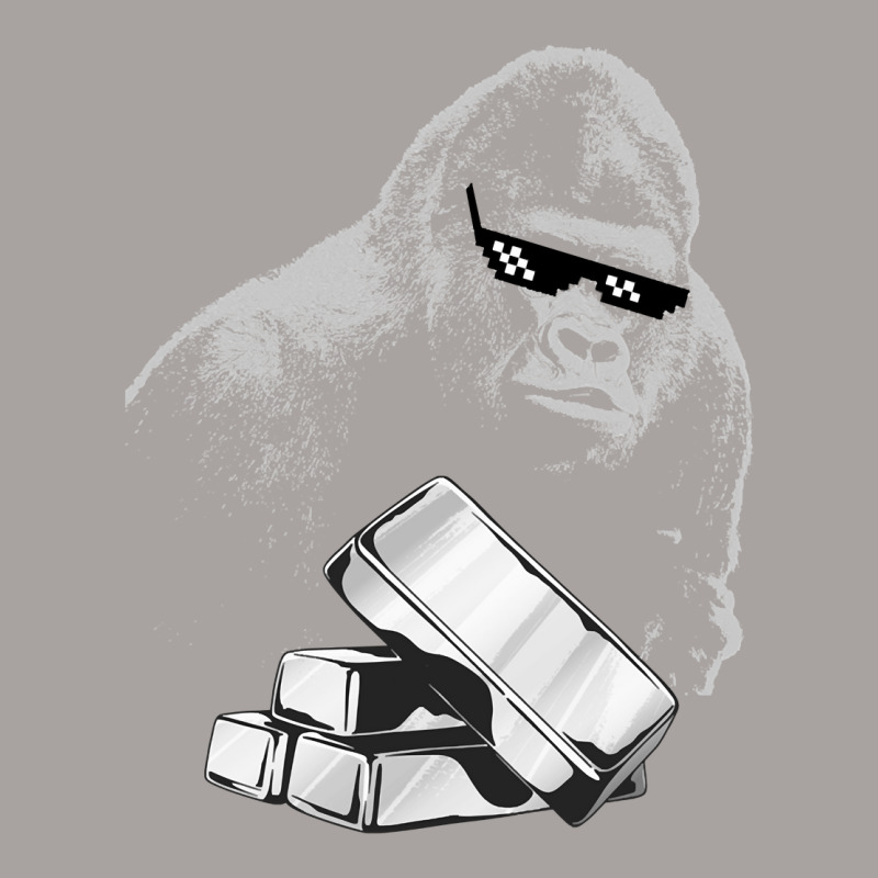 Silverback Gorilla Wallstreetsilver Ape Silver Stacker Pullover Hoodie Racerback Tank by cm-arts | Artistshot