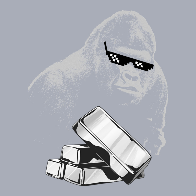 Silverback Gorilla Wallstreetsilver Ape Silver Stacker Pullover Hoodie Tank Dress by cm-arts | Artistshot