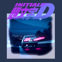 Initial D Neon Ae86 Classic Ladies Denim Jacket | Artistshot