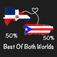 Half Puerto Rican Half Dominican Flag Map Combined Pr Rd T Shirt Classic T-shirt | Artistshot