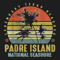 Padre Island National Seashore Retro Palm Sunset   Beach Classic T-shirt | Artistshot