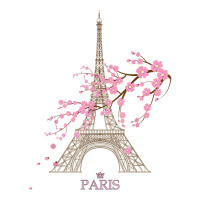 Paris Eiffel Tower The Sign Of Love France Parisian Home T Shirt Men's T-shirt Pajama Set | Artistshot