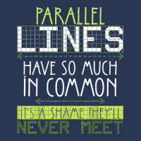 Parallel Lines Have So Much In Common Math Lovers Teacher Ladies Denim Jacket | Artistshot