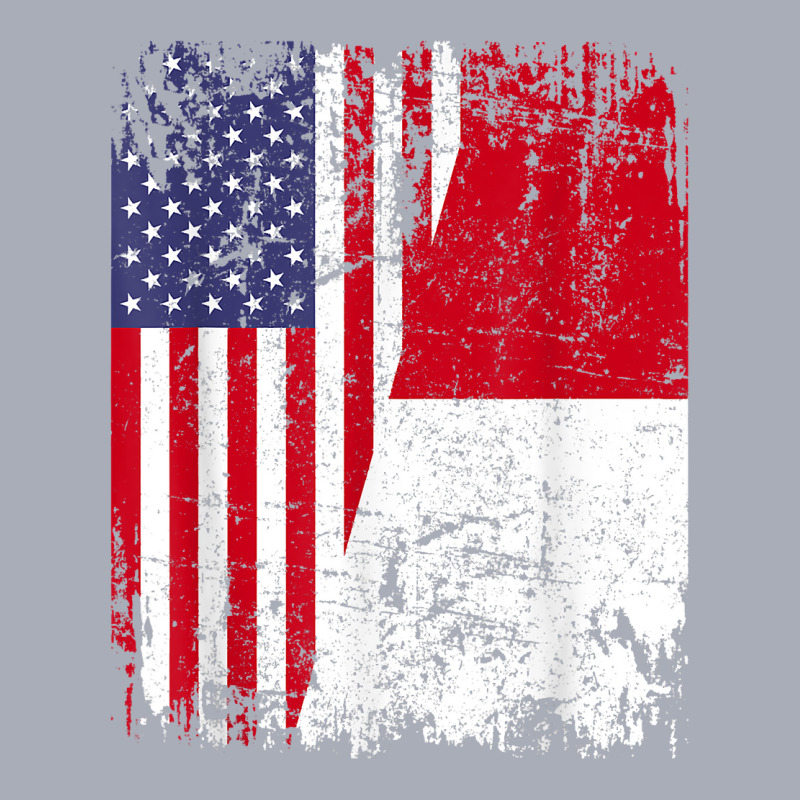 Indonesian Roots  Half American Flag  Usa Indonesia Flag T Shirt Tank Dress | Artistshot