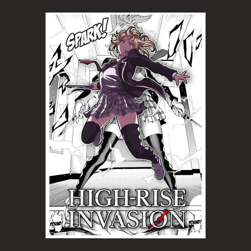 High Rise Invasion Mayuko Ladies Fitted T-Shirt by cm-arts | Artistshot