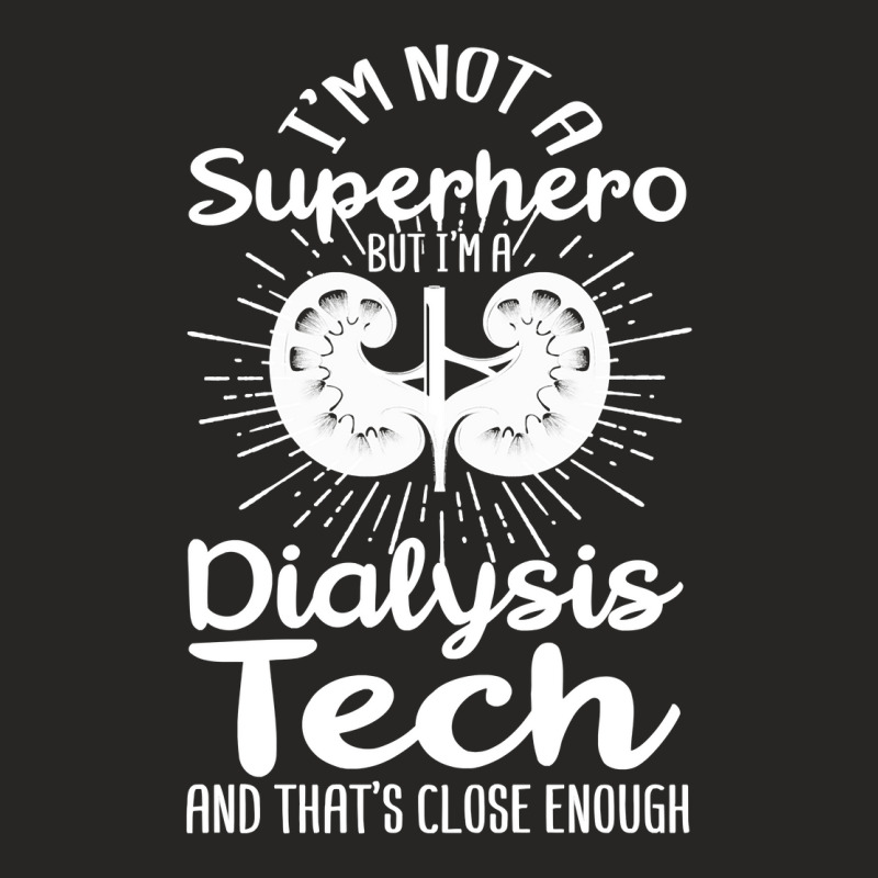 Superhero & Dialysis Tech Dialysis Technician Long Sleeve T Shirt Ladies Fitted T-Shirt by cm-arts | Artistshot