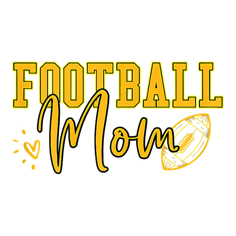 Womens Black Gold Football Mom Shirt Women Football Mother Football T Maternity Scoop Neck T-shirt by cm-arts | Artistshot