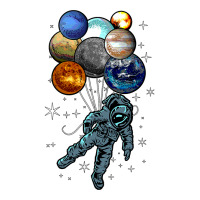 Astronaut Space Balloons Moon Mars Planets  Astronaut V-neck Tee | Artistshot