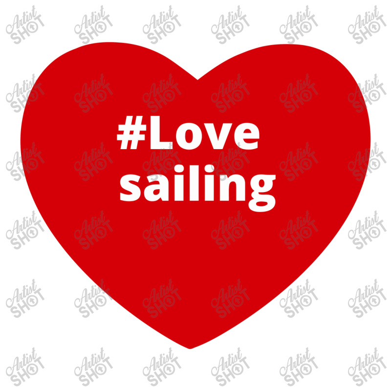 Love Sailing, Hashtag Heart, Sailing V-neck Tee | Artistshot