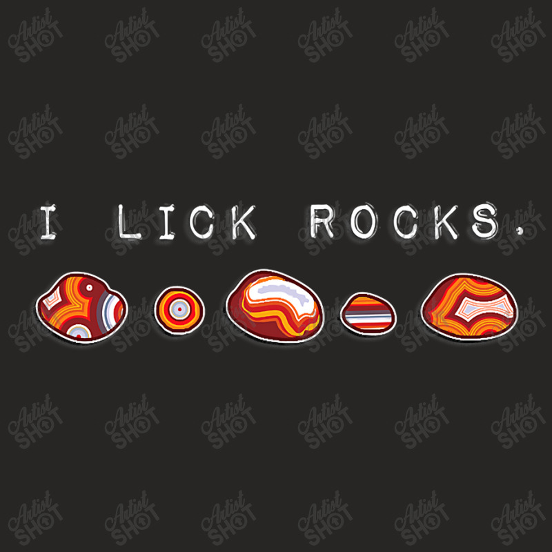 I Lick Rocks Agate Collector Ladies Fitted T-Shirt by CUSER3772 | Artistshot