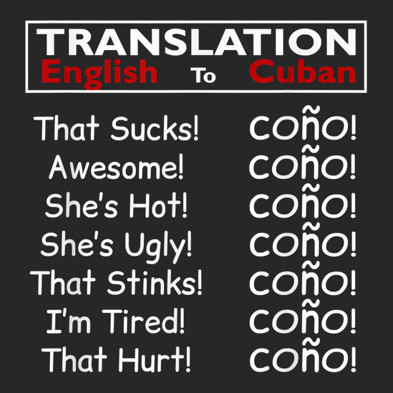 Funny Cuban Spanish Cono Bilingual Slang T Shirt Men's T-shirt Pajama Set by kubleryeonkenx | Artistshot