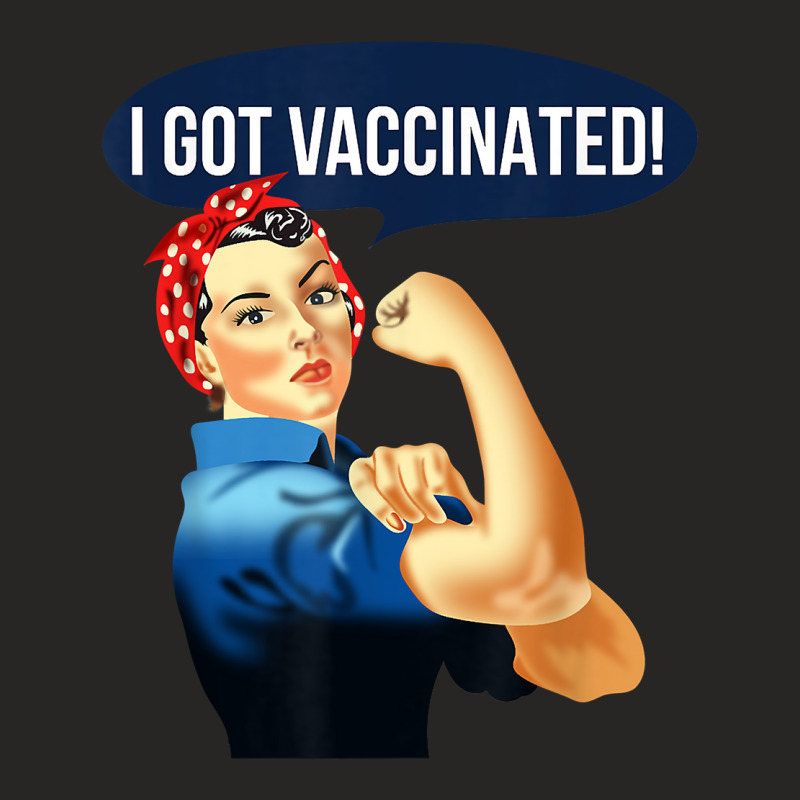 Pro Vaccine Vaccinated Rosie The Riveter Vaccinator T Shirt Ladies Fitted T-Shirt by homyfelaego | Artistshot