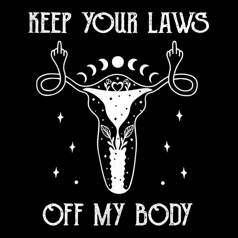 Womens Uterus Shirt Middle Finger Keep Your Laws Off My Body Tank Top Pocket T-shirt | Artistshot