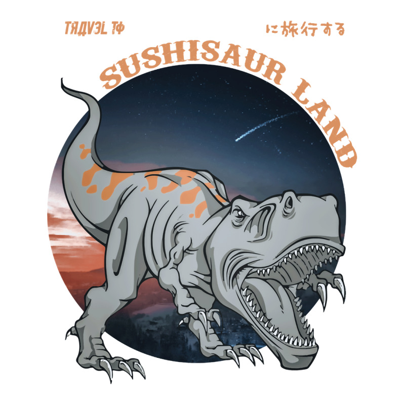 Sushisaur Land White Travel To Sushii Sour Land Sticker | Artistshot