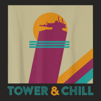 Retro Tower & Chill Tee   Gamer Titan Hunter Warlock T Shirt Ladies Fitted T-shirt | Artistshot