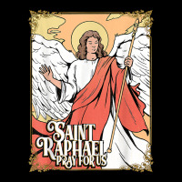 Saint Raphael The Archangel Roman Catholic Healing Angel T Shirt Men's Long Sleeve Pajama Set | Artistshot