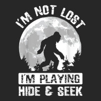 Retro Bigfoot Im Not Lost Im Playing Hide & Seek Sasquatch Men's T-shirt Pajama Set | Artistshot