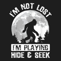 Retro Bigfoot Im Not Lost Im Playing Hide & Seek Sasquatch Classic T-shirt | Artistshot