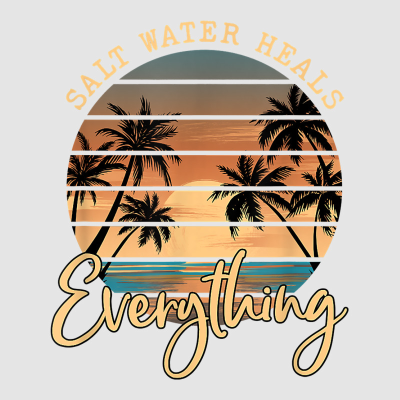 Saltwater Heals Everything Retro Summer Vacation Beach Funny T Shirt Exclusive T-shirt by homyfelaego | Artistshot