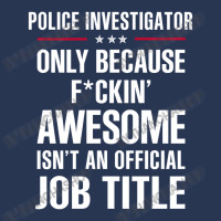 Gift For F Ckin' Awesomw Police Investigator Ladies Denim Jacket | Artistshot